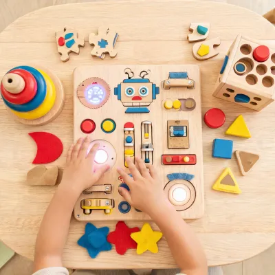 blinkity bot light up busy board