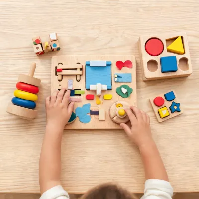 tibatoes montessori busy board